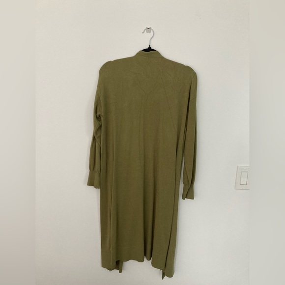 MAGASCHONI Olive Green Duster Long Cardigan ✨ 50% OFF BUNDLES ✨ - Picture 2 of 4